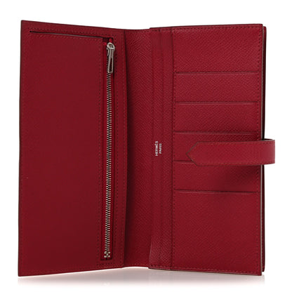 Epsom Bearn Gusset Wallet Rouge Garance