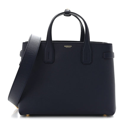 Derby Calfskin Vintage Check Medium Banner Tote Regency Blue