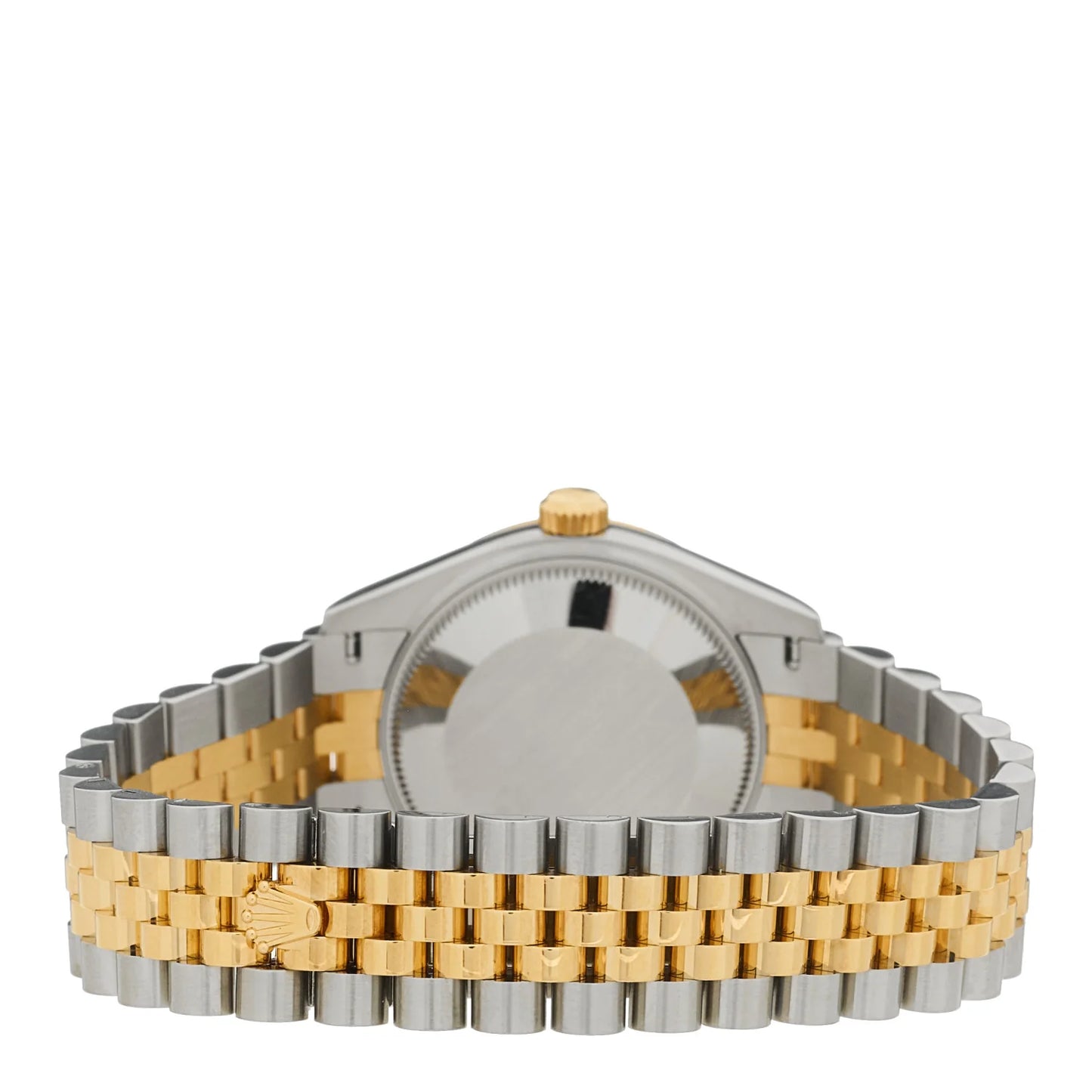 Rolex Stainless Steel 18K Yellow Gold Diamond Mother of Pearl 31mm Oyster Perpetual Datejust Watch 278273