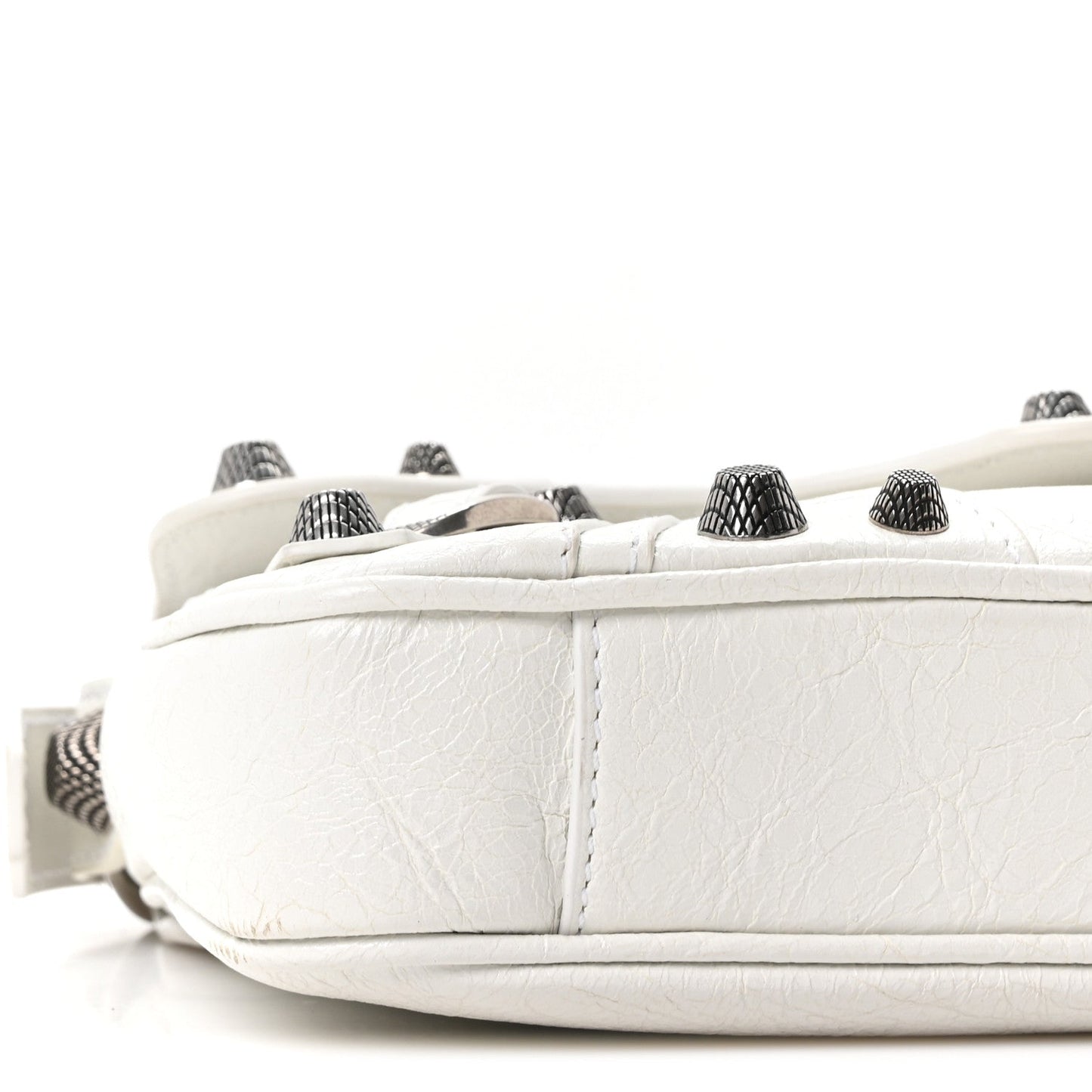 Agneau Arena Small Le Cagole Sling Bag Optic White
