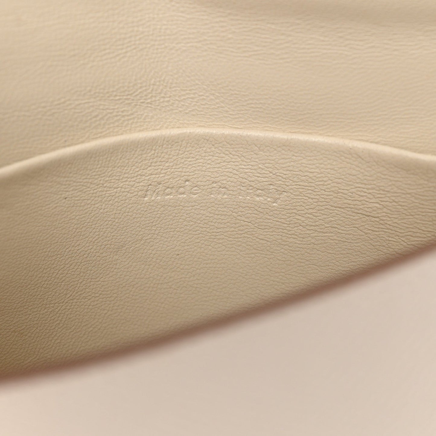 Grained Calfskin Small Trotteur White