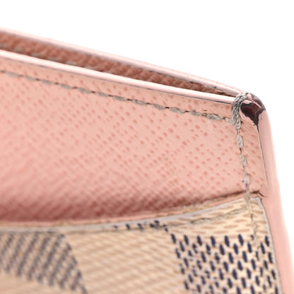 Damier Azur Daily Card Holder Rose Ballerine