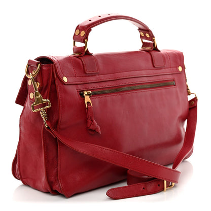 Lambskin Medium PS1 Satchel Raspberry