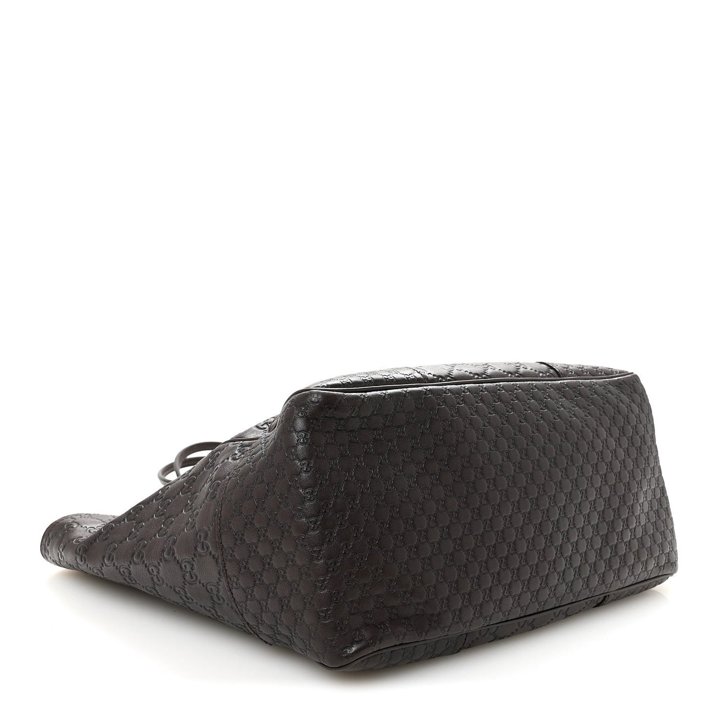 Guccissima Medium Bree Zippered Tote Chocolate