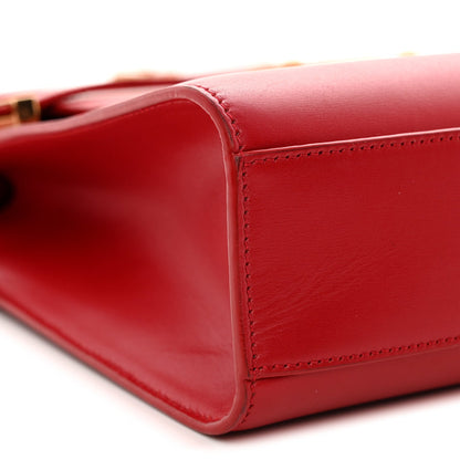 Smooth Calfskin Manhattan Shoulder Bag Rouge Eros