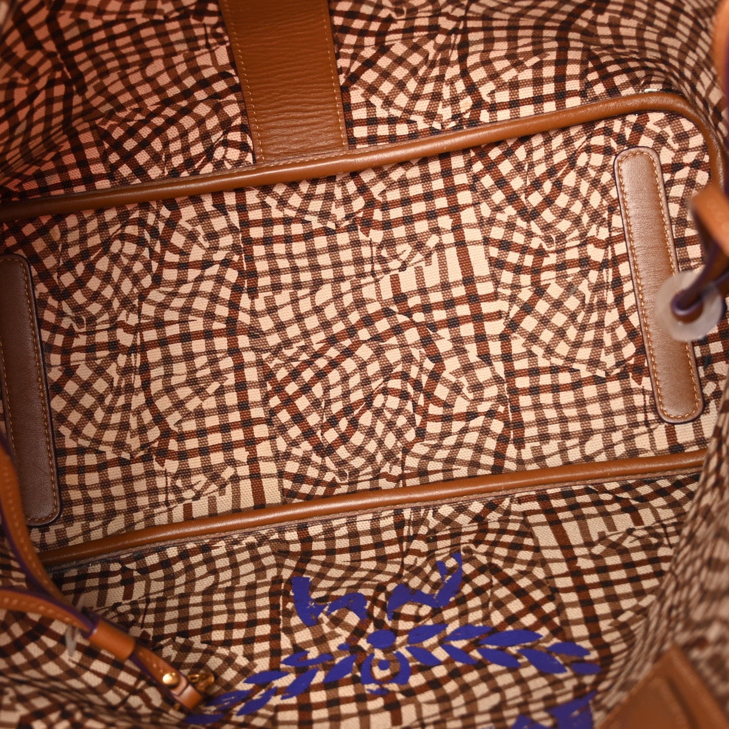 Visetos Medium Liz Reversible Shopper Tote Cognac