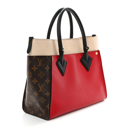 Calfskin Monogram On My Side Pirate Red