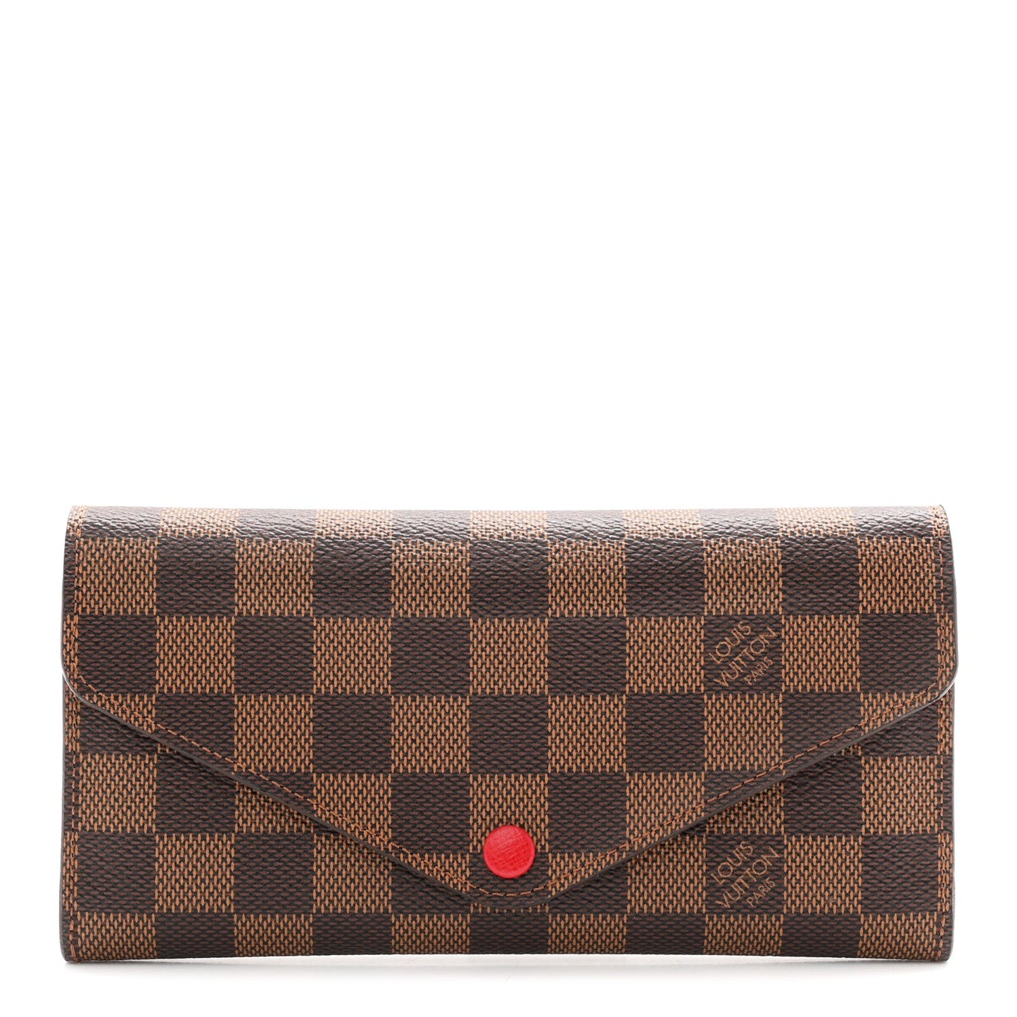 Damier Ebene Josephine Wallet Red