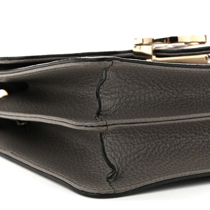 Dollar Calfskin Small Interlocking G Shoulder Bag Loess