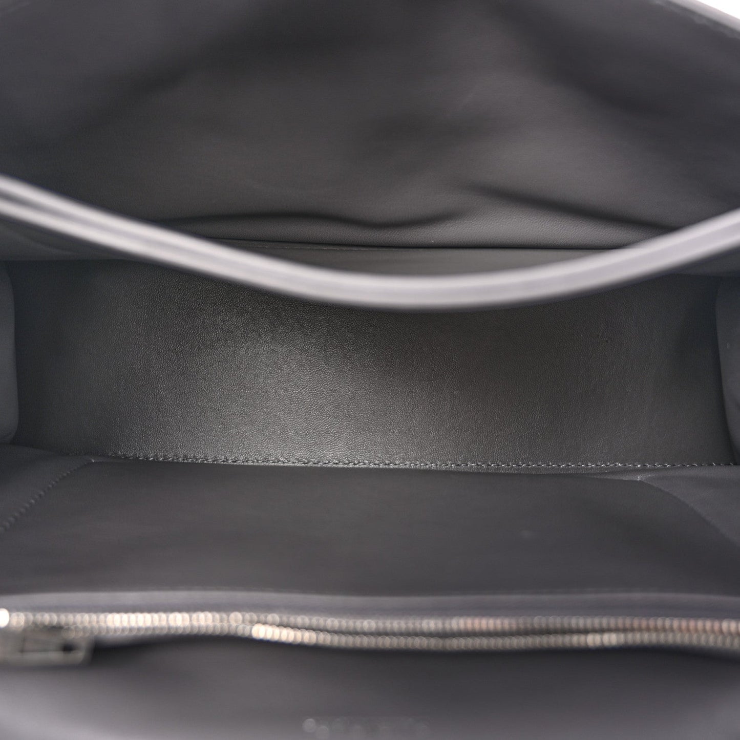 Crushed Calfskin Quilted Medium Crush Chain Bag Dark Grey