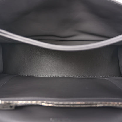 Crushed Calfskin Quilted Medium Crush Chain Bag Dark Grey