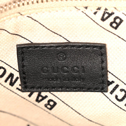 X GUCCI GG Supreme Monogram Neo Classic Silver Hardware City Beige Ebony