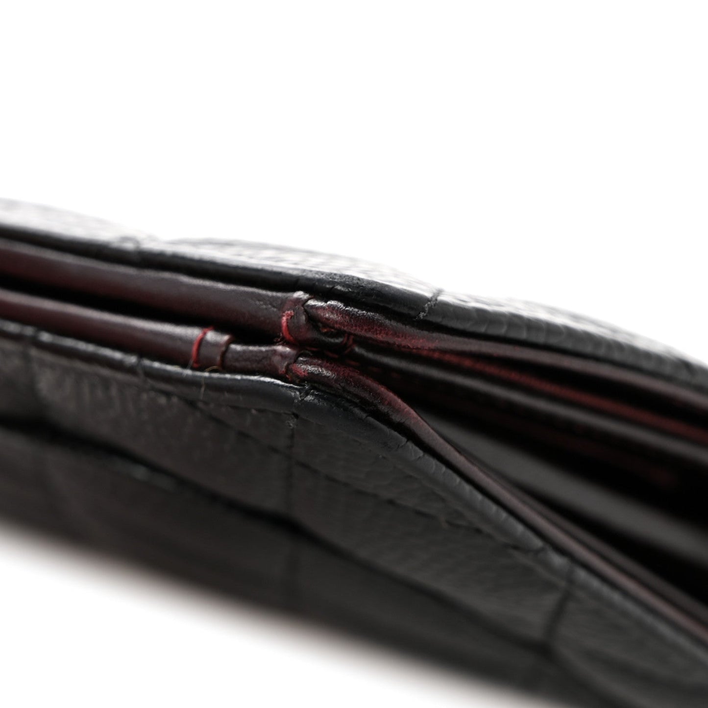 Caviar Quilted Yen Wallet Black