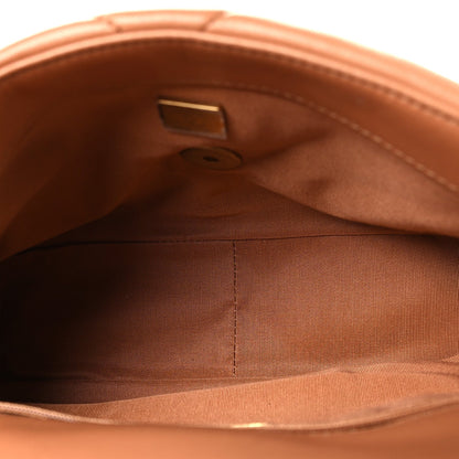 Lambskin Quilted Medium Chanel 19 Flap Brown