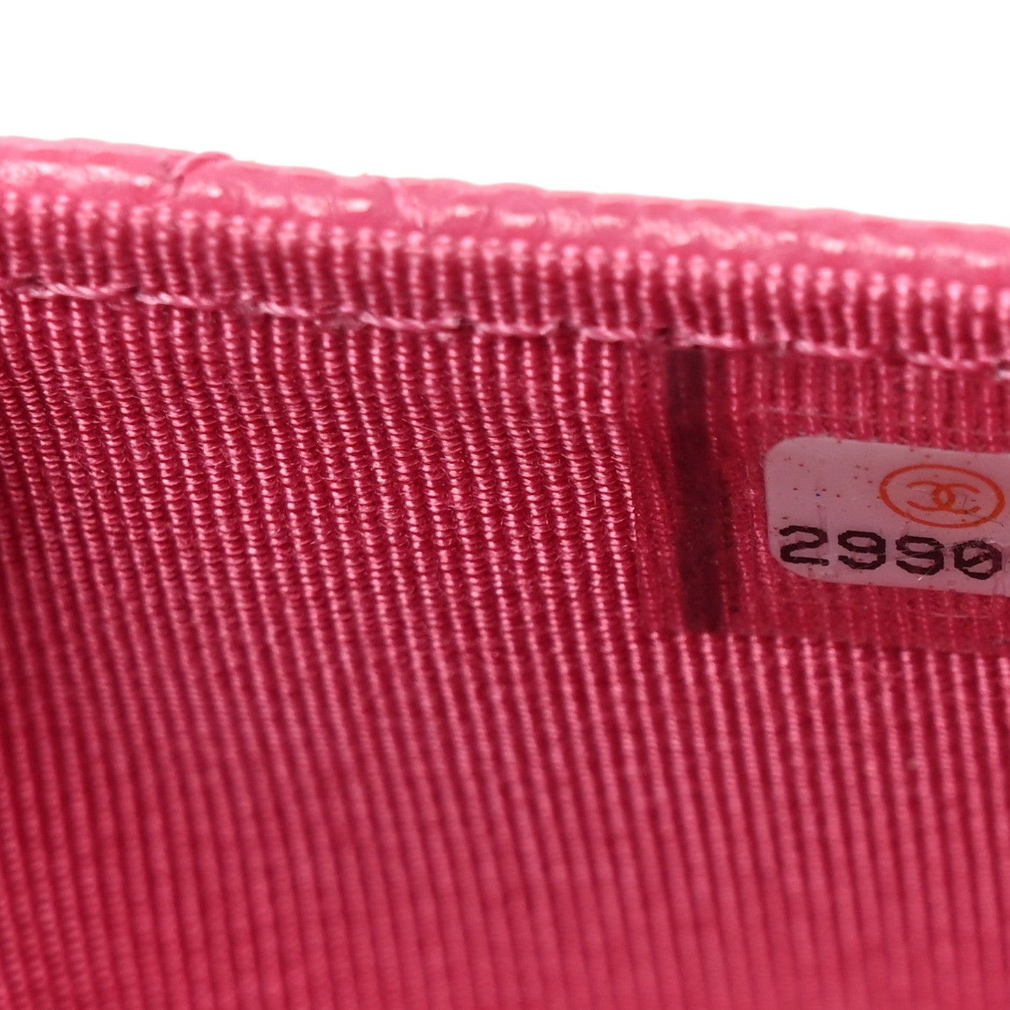 Caviar Quilted Flap Card Holder Wallet Pink