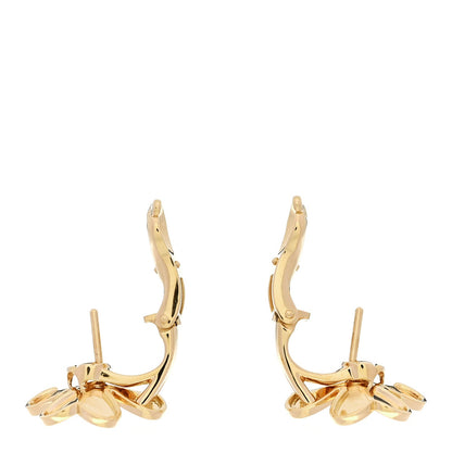 18K Yellow Gold Diamond Small Frivole Earrings