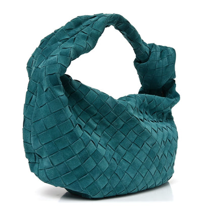 Suede Calfskin Intrecciato Teen Jodie Hobo Scuba