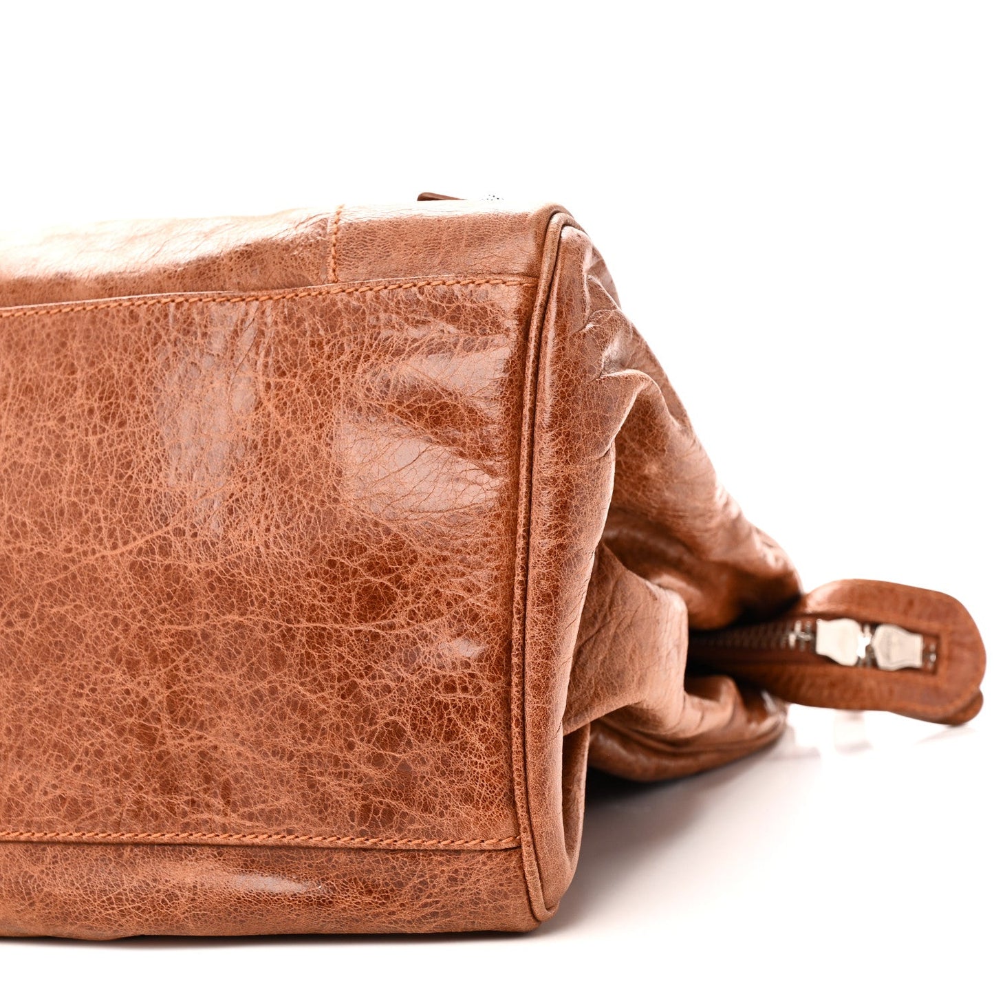 Agneau Giant 21 Silver Hardware Mid Day Brown