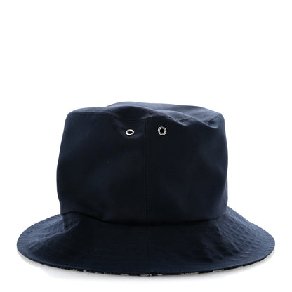 Polyester Cotton Oblique Teddy-D Brim Bucket Hat 58 Blue