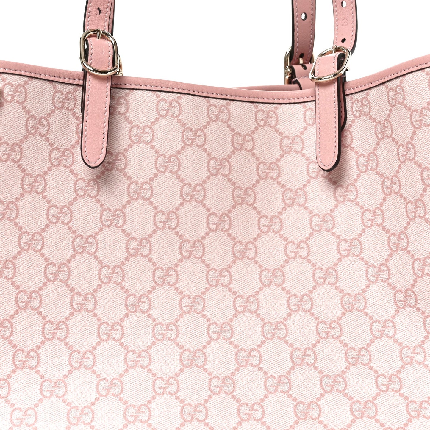 GG Supreme Monogram Emblem Large Tote Bag Light Pink
