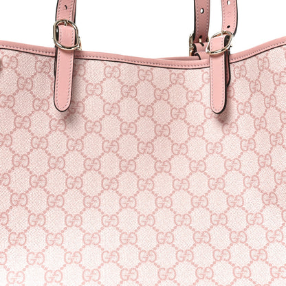 GG Supreme Monogram Emblem Large Tote Bag Light Pink