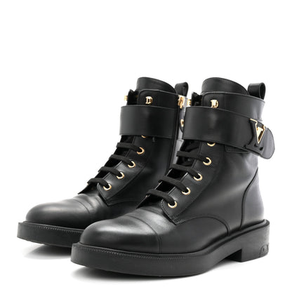 Calfskin Ranger Boots 40 Black