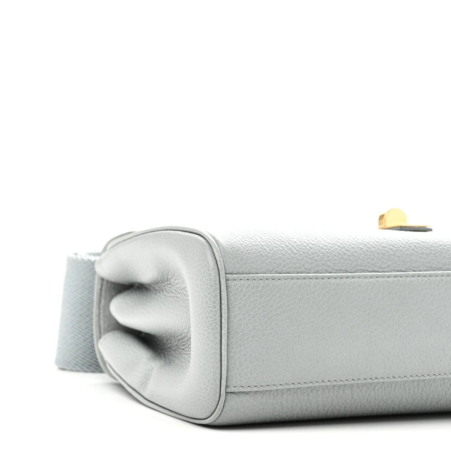 Grained Calfskin Teen Soft 16 Shoulder Bag Ice Blue