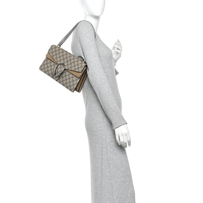 GG Supreme Monogram Small Dionysus Shoulder Bag Taupe