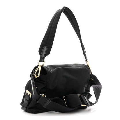 Re-Nylon Medium Explore Shoulder Bag Black