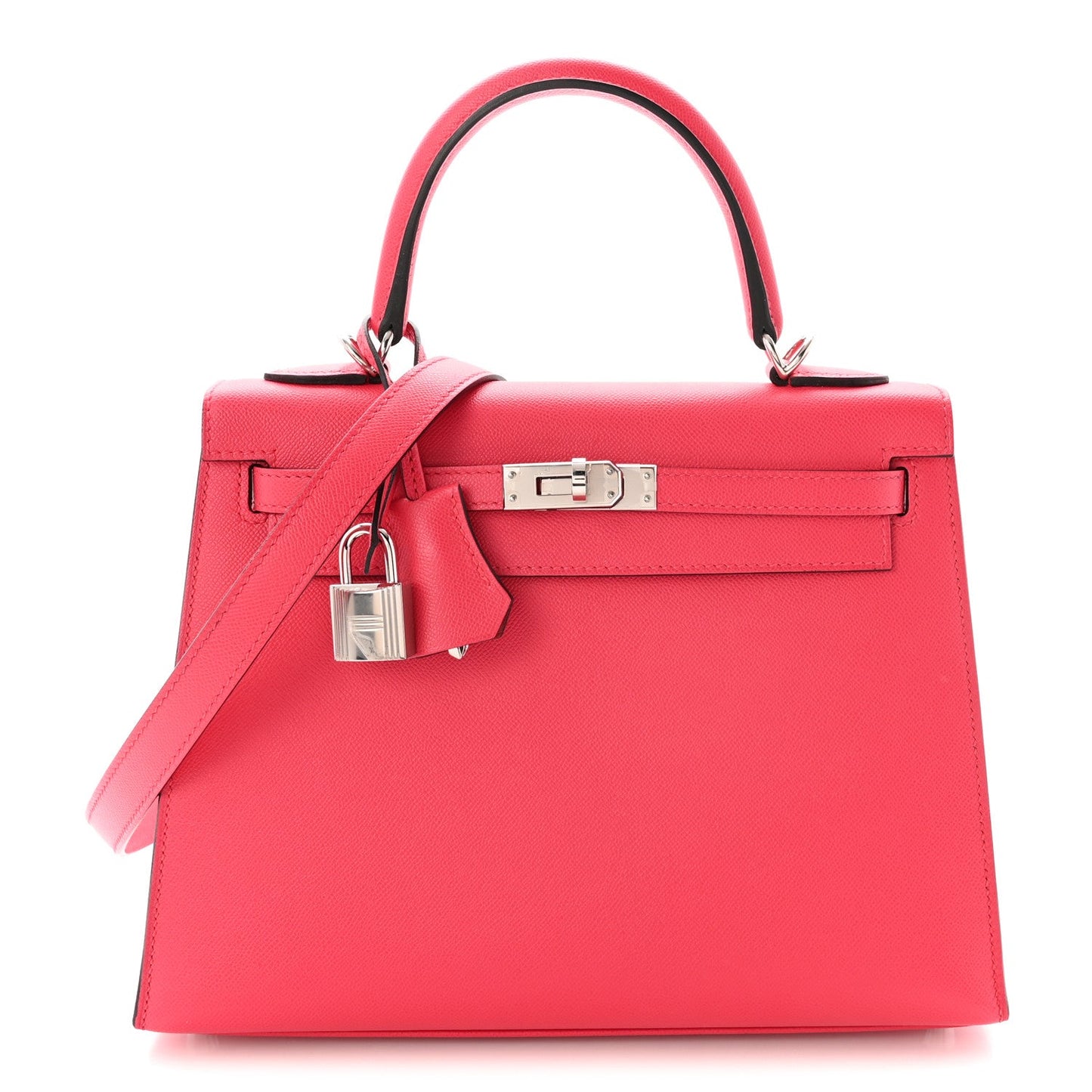 Epsom Kelly Sellier 25 Rose Mexico Rouge Grenat