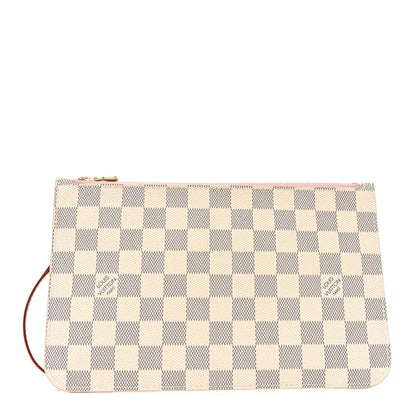 Damier Azur Neverfull MM GM Pochette  Rose Ballerine