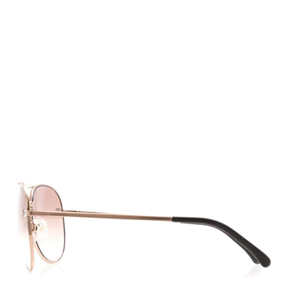 Metal Aviator CC Sunglasses 4189-T-Q Rose