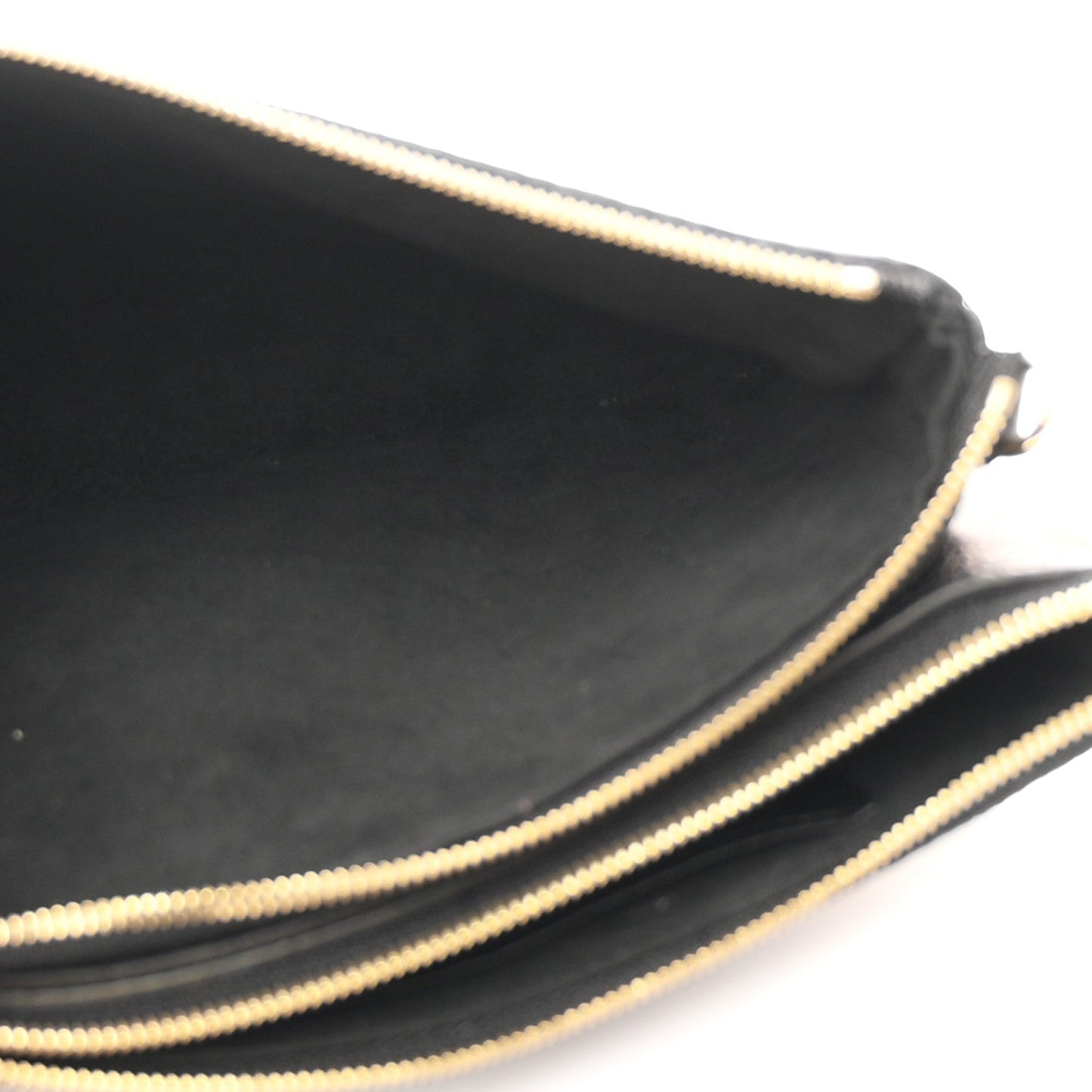 Empreinte Double Zip Pochette Black