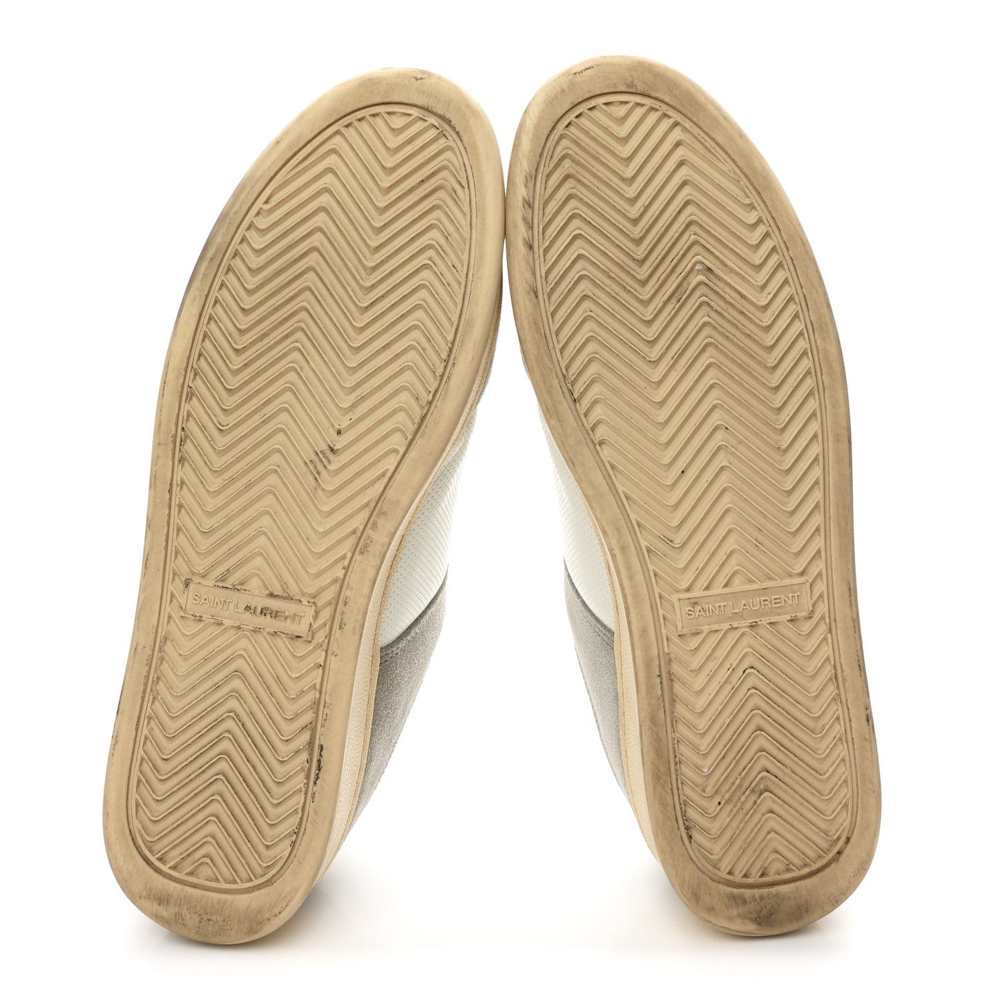 Calfskin Perforated Suede Mens SL61 Sneakers 45 Blanc Optique Paris