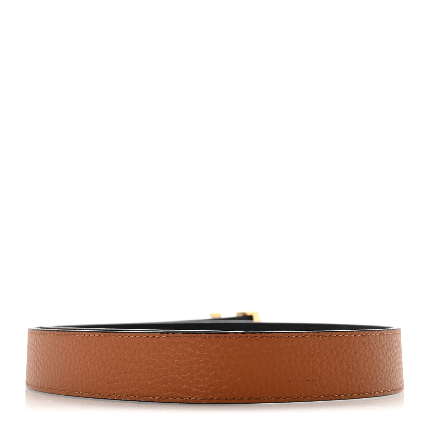 Taurillon Calfskin 30mm LV Initiales Reversible Belt 80 32 Black