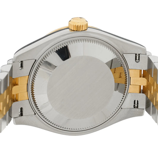 Rolex Stainless Steel 18K Yellow Gold Diamond Mother of Pearl 31mm Oyster Perpetual Datejust Watch 278273