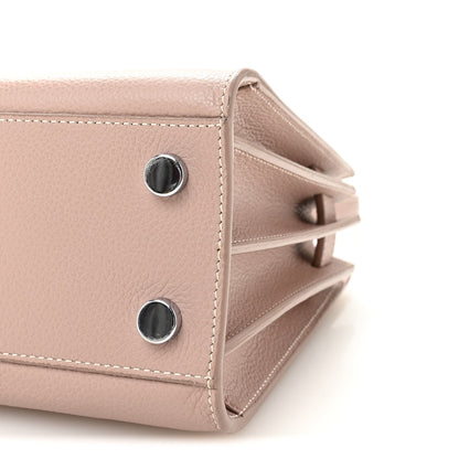 Grained Calfskin Nano Sac De Jour Antique Rose