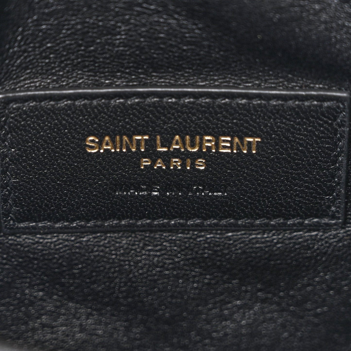 Lambskin Quilted Gaby Zipped Pouch Crema Soft