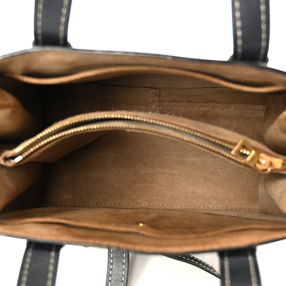 Calfskin Small Gate Tote Midnight Blue