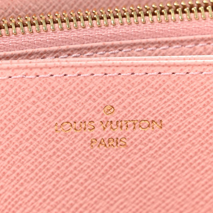 Damier Azur Zippy Wallet Rose Ballerine