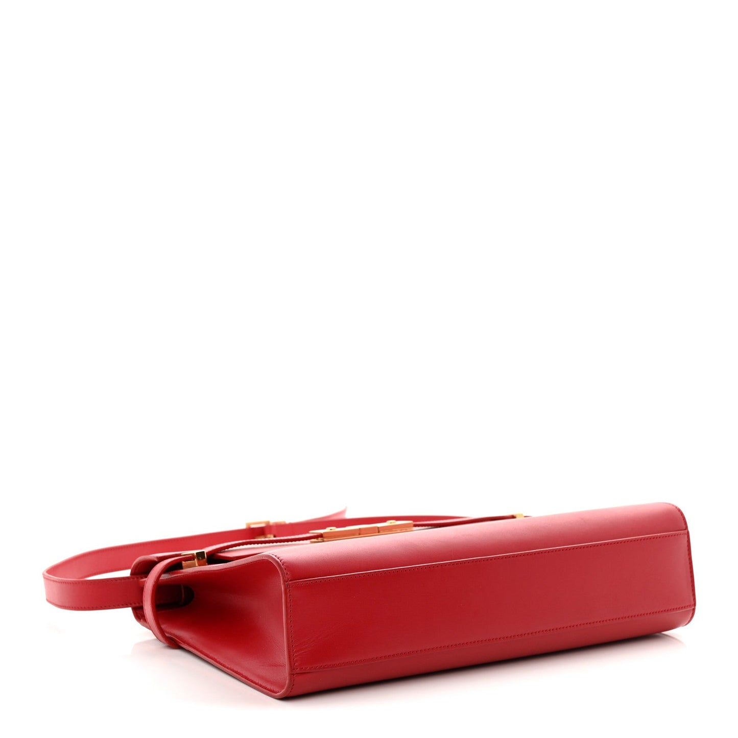 Smooth Calfskin Manhattan Shoulder Bag Rouge Eros