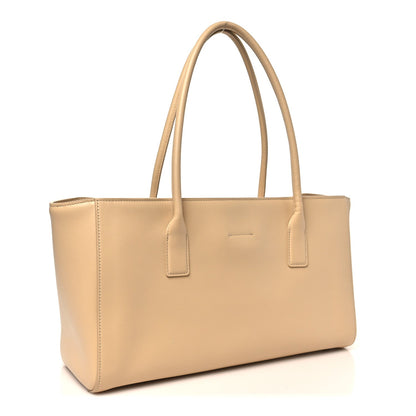 Calfskin Archetype Small Shopping Tote Beige