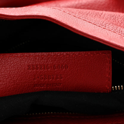 Sugar Goatskin Classic Gold Hardware Velo Rouge Coquelicot