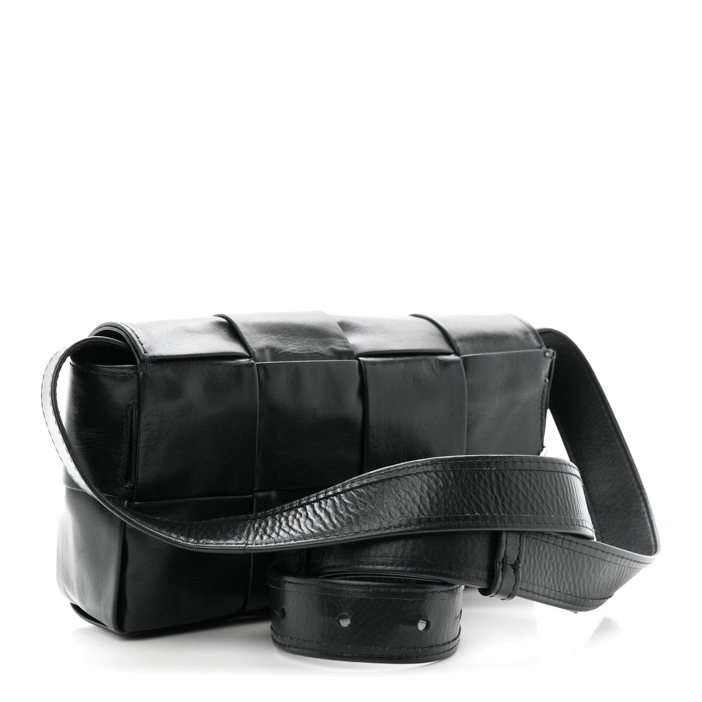Paper Calfskin Intreccio Cassette Belt Bag Camping