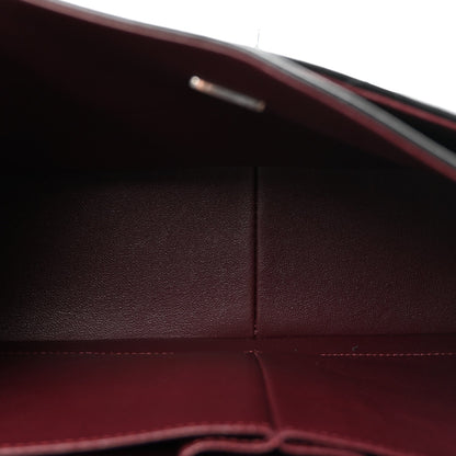 Lambskin Quilted Jumbo Double Flap Black