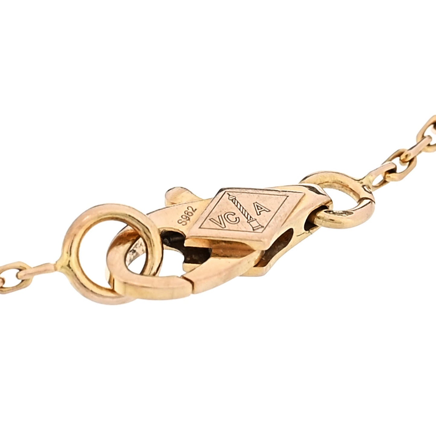 18K Rose Gold Carnelian Sweet Alhambra Bracelet