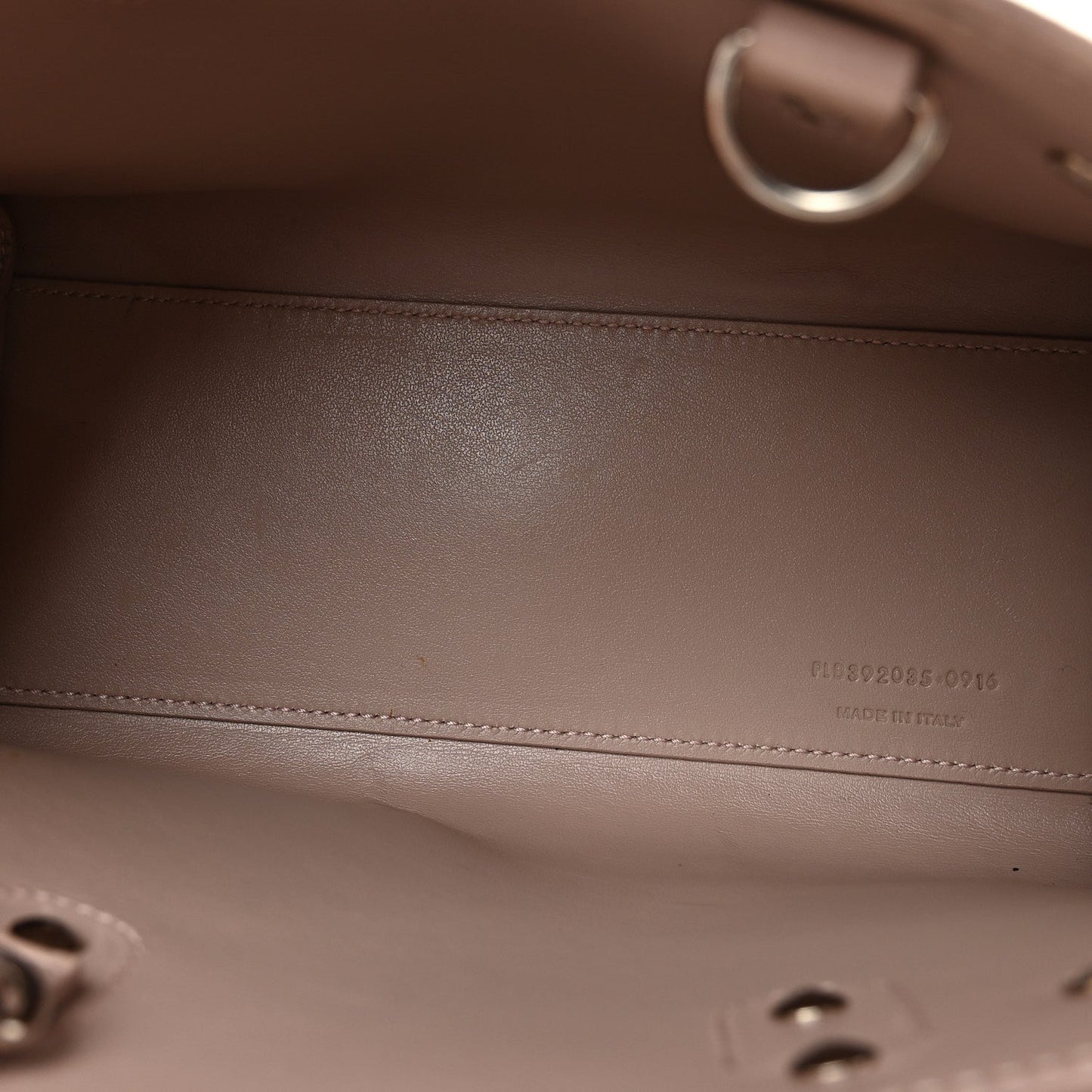 Grained Calfskin Nano Sac De Jour Antique Rose