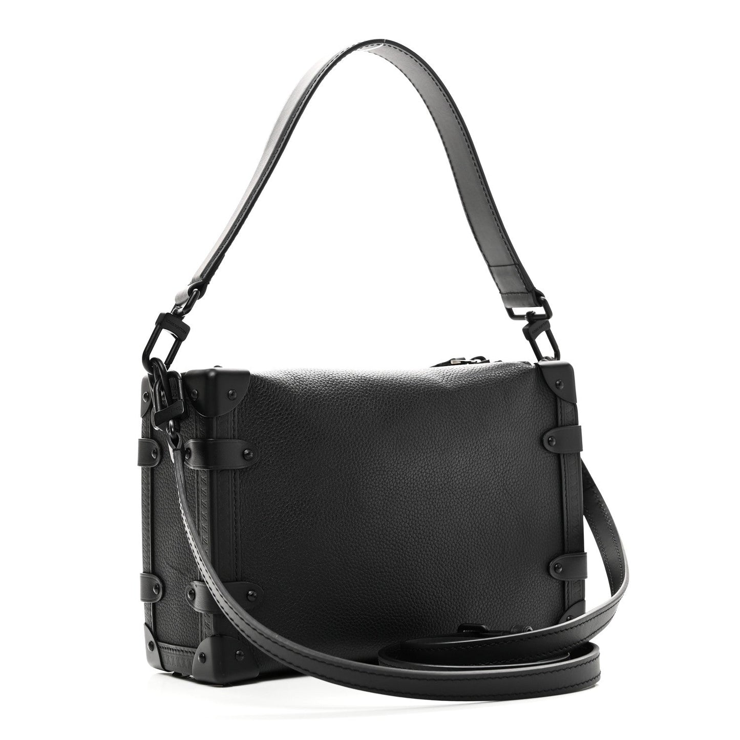Calfskin Side Trunk MM Black