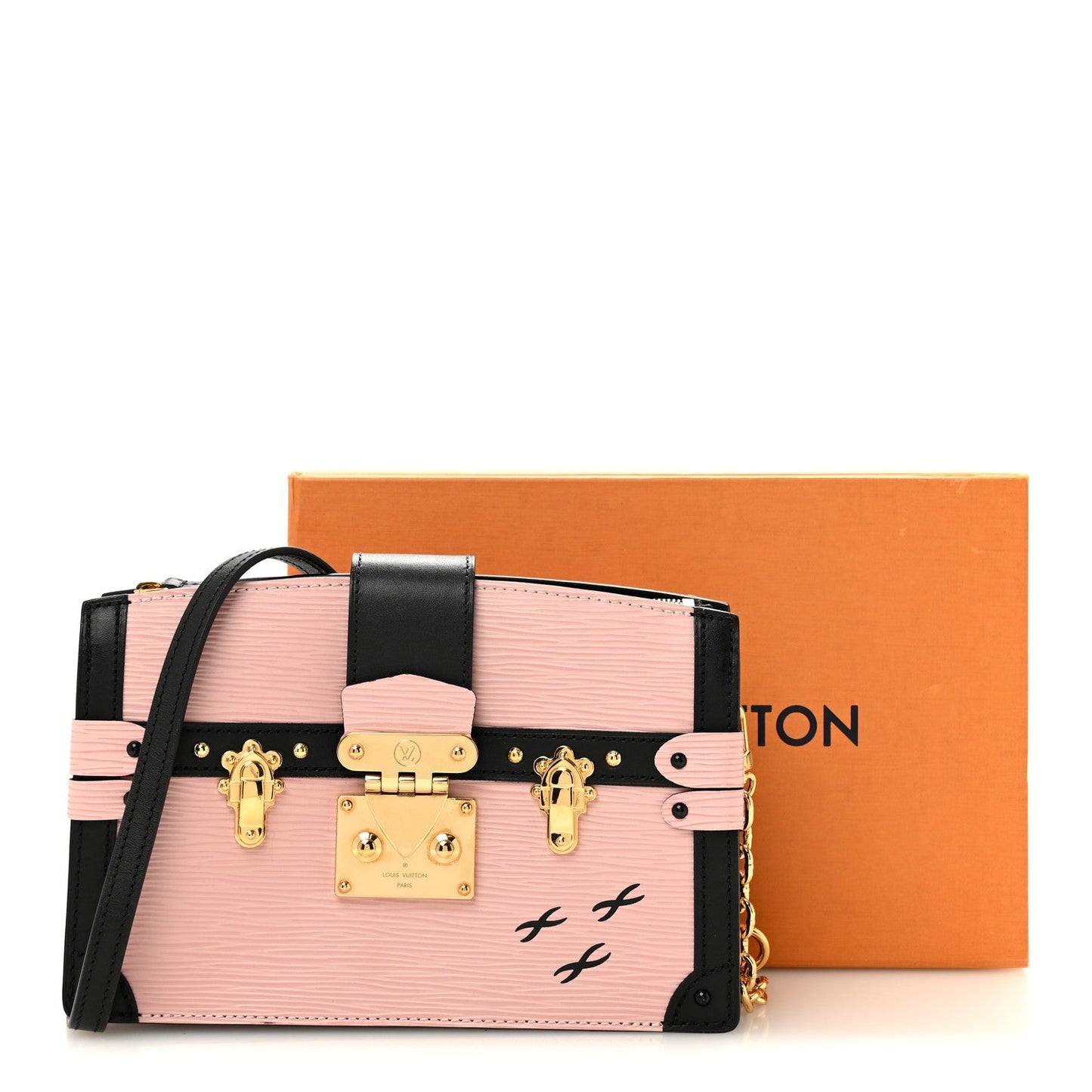 Epi Trunk Clutch Rose Ballerine