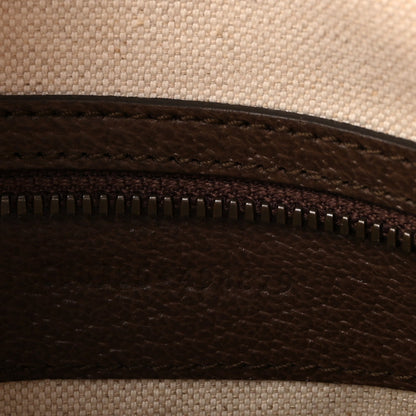 GG Supreme Monogram Web Small Ophidia Half Moon Hobo Brown